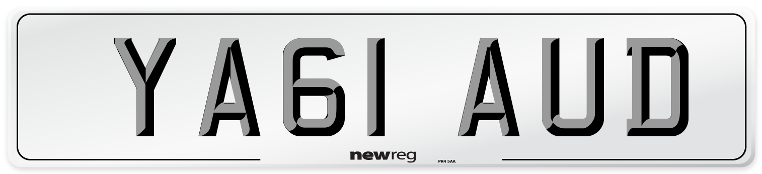 YA61 AUD Number Plate from New Reg
